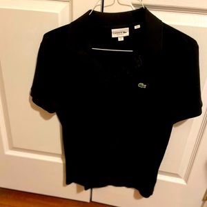 Men’s Lacoste Black Medium Slim Fit Polo Shirt